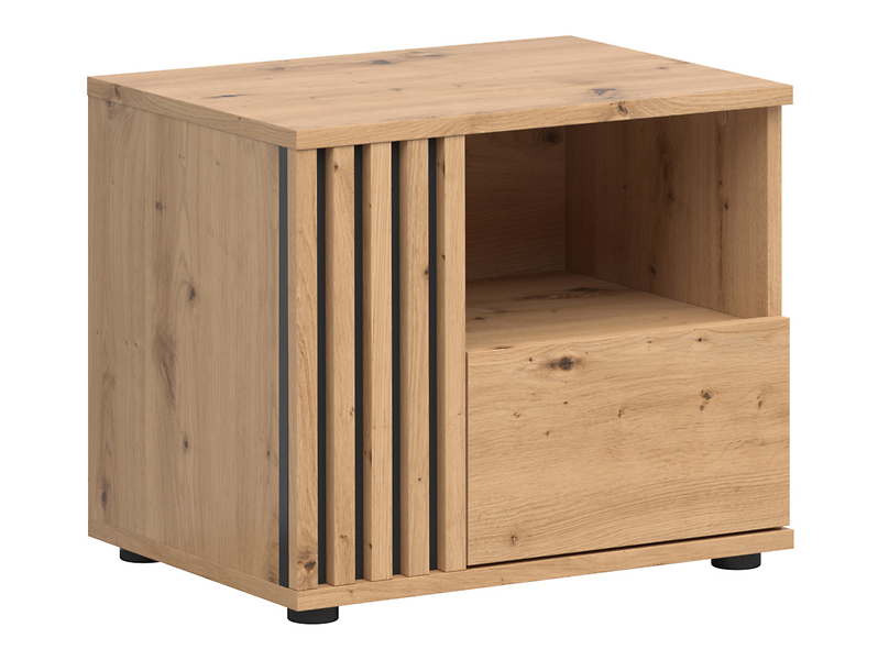 Szafka nocna Vabres 55 cm lewostronna z szufladą dąb artisan lamele 287243
