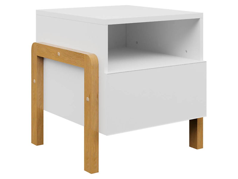 Szafka nocna Victor 40 cm z szufladą biała 102420