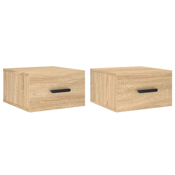 Szafka Nocna Wisząca Brąz Komoda Stolik Nocny Do Sypialni 35x35x20 cm 848228