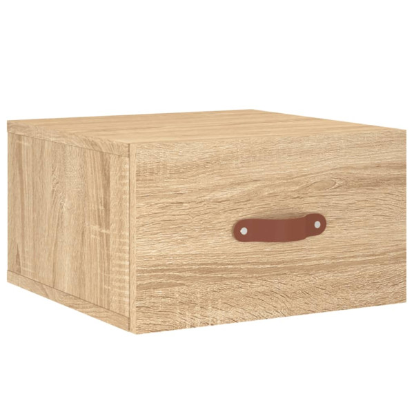 Szafka Nocna Wisząca Brąz Komoda Stolik Nocny Do Sypialni 35x35x20 cm 848131