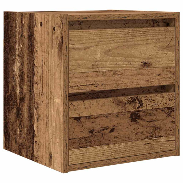 Szafka Nocna Wisząca Brąz Komoda Stolik Nocny Do Sypialni 38x34x40 cm 851747