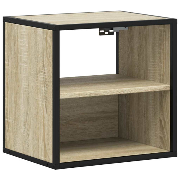 Szafka Nocna Wisząca Brąz Komoda Stolik Nocny Do Sypialni 40x31x39.5 cm 851692