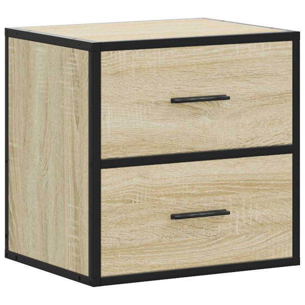 Szafka Nocna Wisząca Brąz Komoda Stolik Nocny Do Sypialni 40x31x39.5 cm 851700