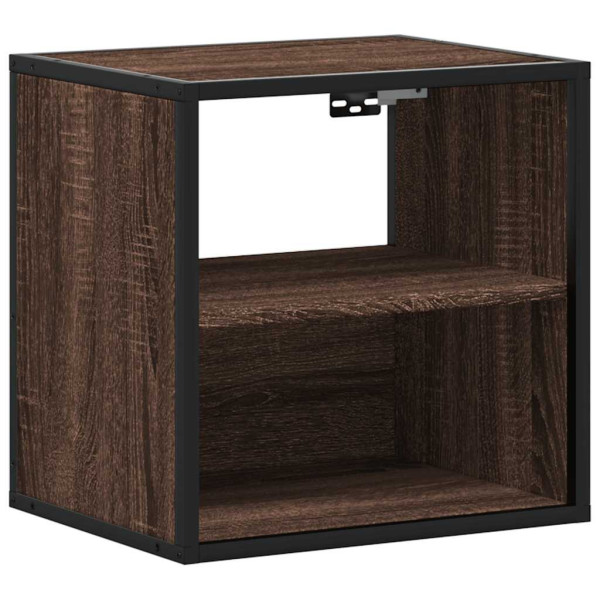 Szafka Nocna Wisząca Brąz Komoda Stolik Nocny Do Sypialni 40x31x39.5 cm 851708
