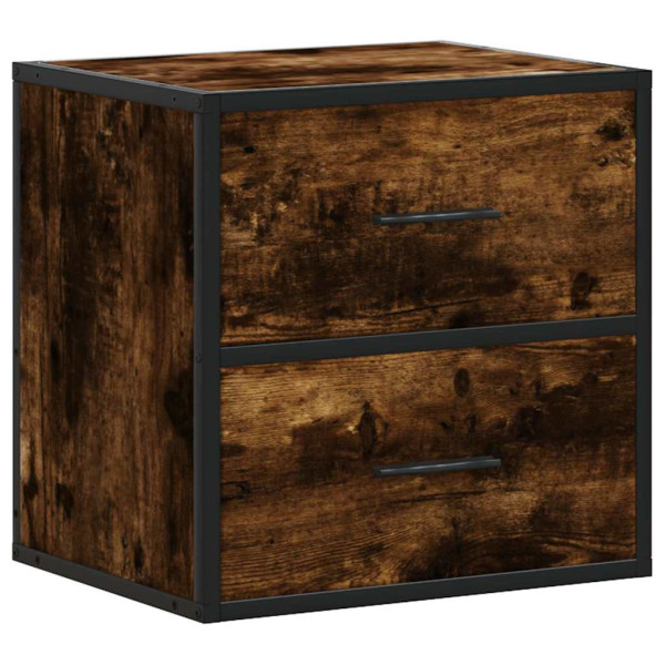 Szafka Nocna Wisząca Brąz Komoda Stolik Nocny Do Sypialni 40x31x39.5 cm 851783