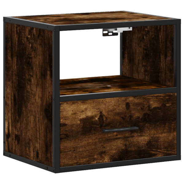 Szafka Nocna Wisząca Brąz Komoda Stolik Nocny Do Sypialni 40x31x39.5 cm 851635