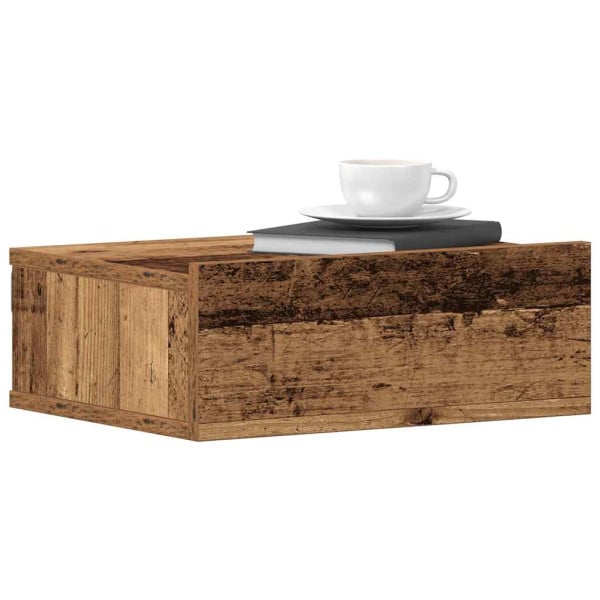 Szafka Nocna Wisząca Brąz Komoda Stolik Nocny Do Sypialni 40x32x15 cm 855861