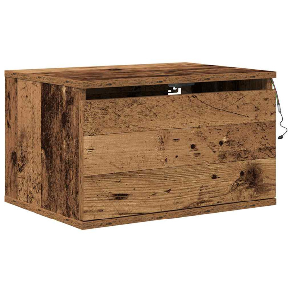 Szafka Nocna Wisząca Brąz Komoda Stolik Nocny Do Sypialni 50 x 36 x 30 cm 857473