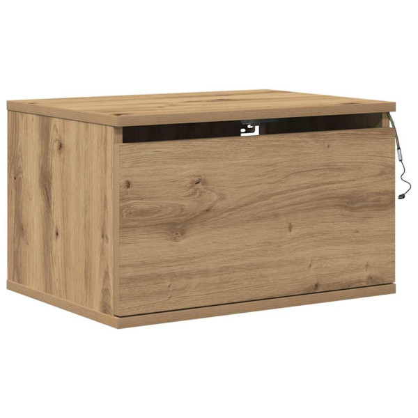 Szafka Nocna Wisząca Brąz Komoda Stolik Nocny Do Sypialni 50 x 36 x 30 cm 857286