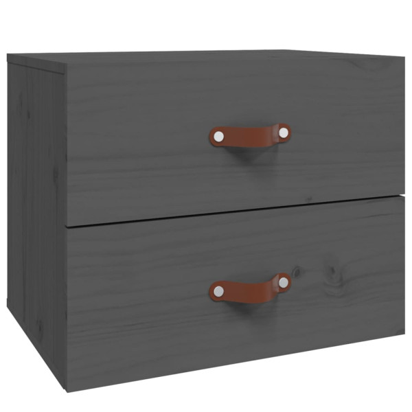 Szafka Nocna Wisząca Komoda Stolik Nocny Do Sypialni 50x36x40 cm szara 848162