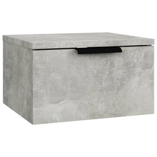 Szafka Nocna Wisząca Szara Komoda Stolik Nocny Do Sypialni 34x30x20 cm 855002