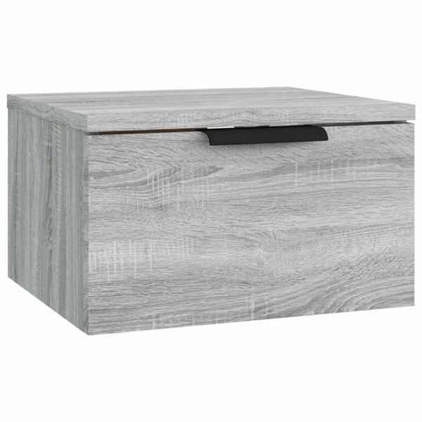 Szafka Nocna Wisząca Szara Komoda Stolik Nocny Do Sypialni 34x30x20 cm 854936