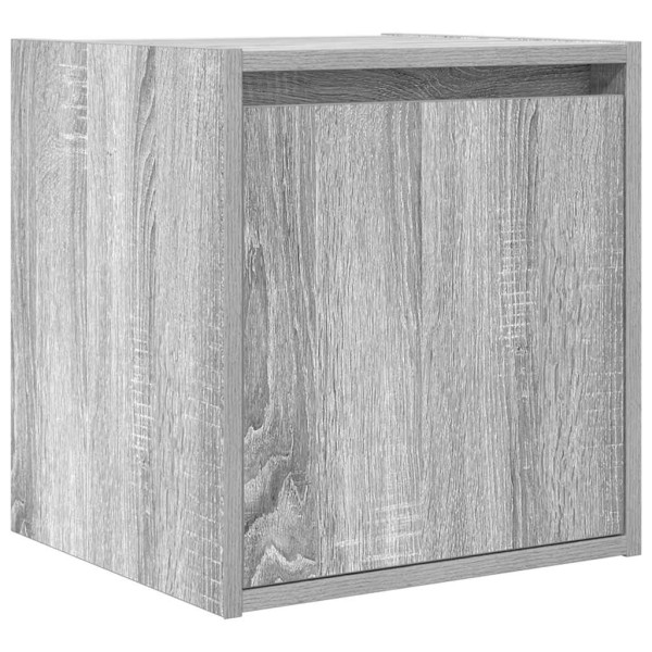 Szafka Nocna Wisząca Szara Komoda Stolik Nocny Do Sypialni 38x34x40 cm 852665