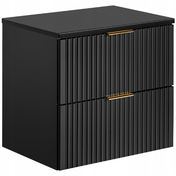 Szafka po umywalkę 60 cm z blatem ADEL BLACK 82-60 299447