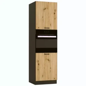 Szafka pod piekarnik ANIKA D60PK/2133 P/L grafitowa/dąb arti 412605 Szafka pod piekarnik ANIKA D60PK/2133 P/L grafitowa/dąb arti 412605