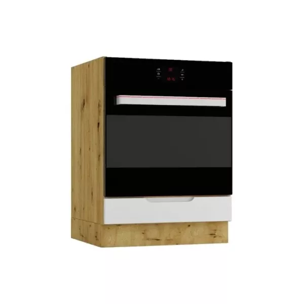 Szafka pod piekarnik ISABEL DK60 szary mat/dąb artisan 412521