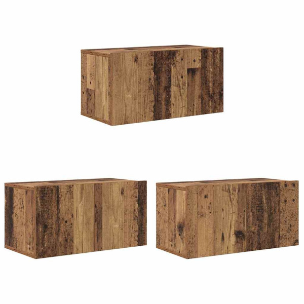 Szafka pod telewizor 3 szt. Brązowy 60 x 30 x 30 cm 853225