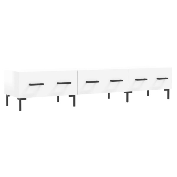 Szafka Pod Telewizor Biały Połysk Stolik Półka Szafka RTV 150x36x30 cm 866854