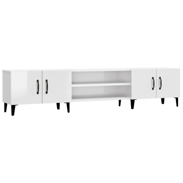 Szafka Pod Telewizor Biały Połysk Stolik Półka Szafka RTV 180x31.5x40 cm 867240