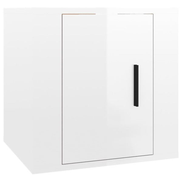 Szafka Pod Telewizor Biały Połysk Stolik Półka Szafka RTV 40x34.5x40 cm 867341