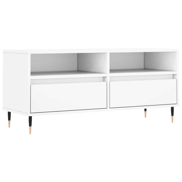 Szafka Pod Telewizor Biały Stolik Półka Szafka RTV 100x34.5x44.5 cm 857678