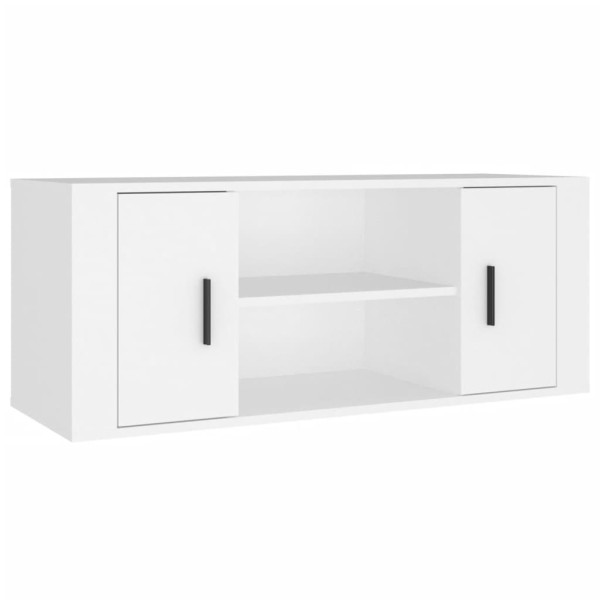 Szafka Pod Telewizor Biały Stolik Półka Szafka RTV 100x35x40 cm 867876