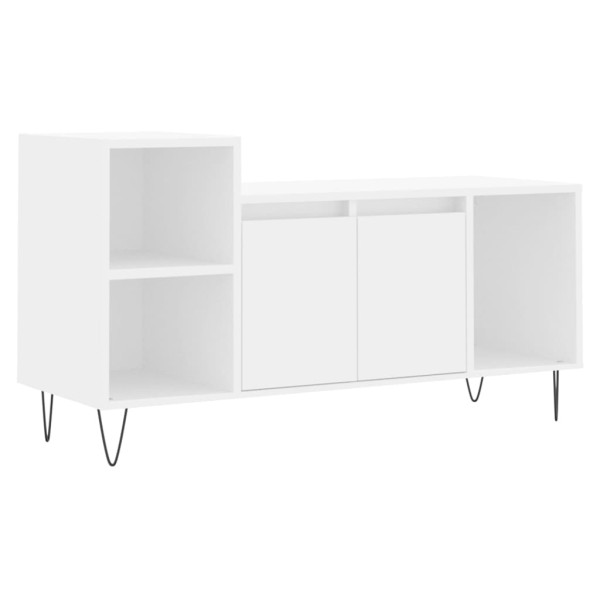 Szafka Pod Telewizor Biały Stolik Półka Szafka RTV 100x35x55 cm 868055