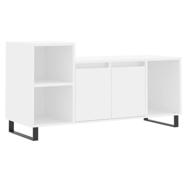 Szafka Pod Telewizor Biały Stolik Półka Szafka RTV 100x35x55 cm 867491