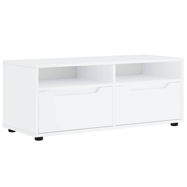 Szafka Pod Telewizor Biały Stolik Półka Szafka RTV 100x40x38 cm 857594