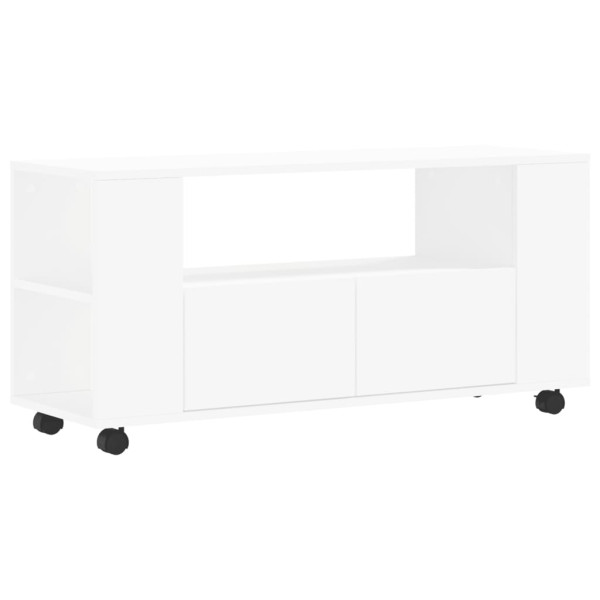 Szafka Pod Telewizor Biały Stolik Półka Szafka RTV 102x34.5x43 cm 865113