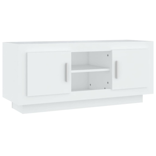 Szafka Pod Telewizor Biały Stolik Półka Szafka RTV 102x35x45 cm 867238