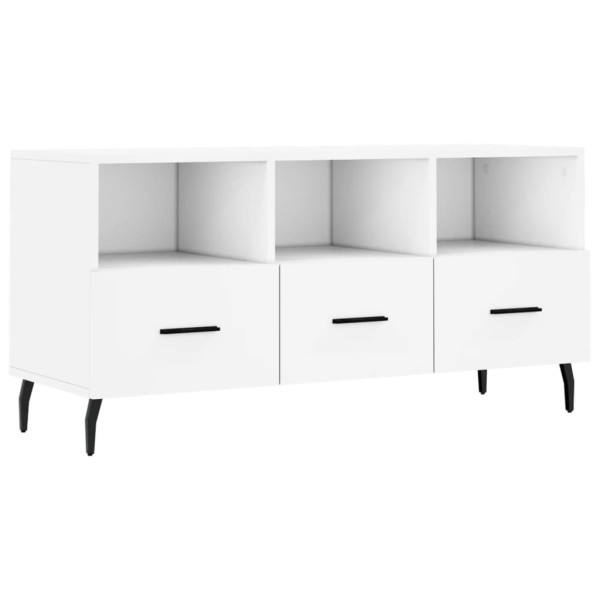 Szafka Pod Telewizor Biały Stolik Półka Szafka RTV 102x36x50 cm 867221