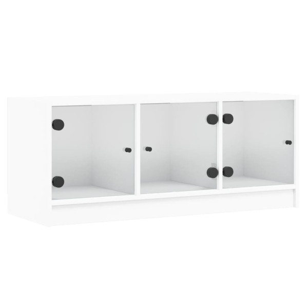 Szafka Pod Telewizor Biały Stolik Półka Szafka RTV 102x37x42 cm 857635