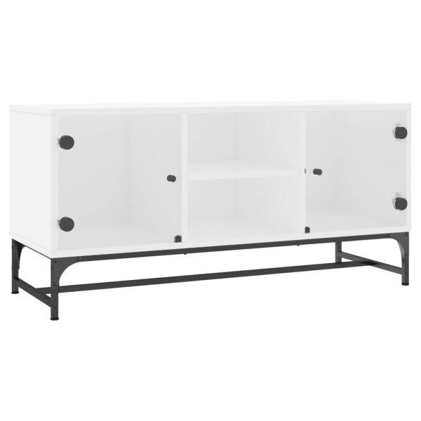 Szafka Pod Telewizor Biały Stolik Półka Szafka RTV 102x37x50 cm 857588