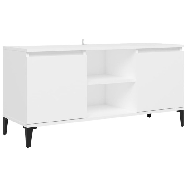 Szafka Pod Telewizor Biały Stolik Półka Szafka RTV 103.5x35x50 cm 867517