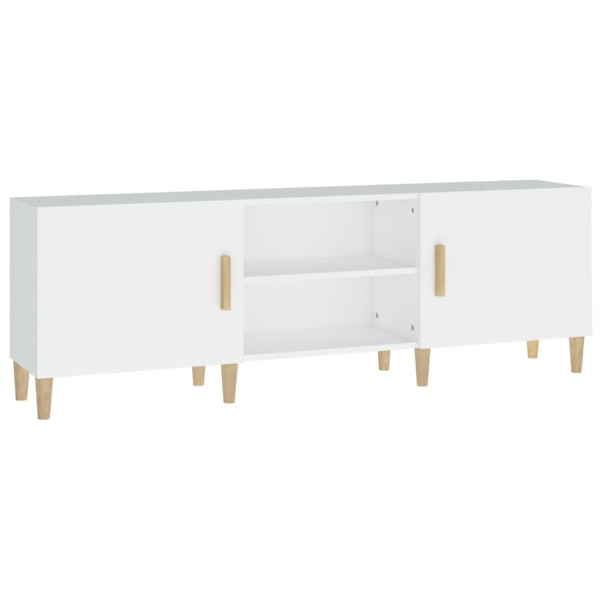 Szafka Pod Telewizor Biały Stolik Półka Szafka RTV 150x30x50 cm 867634