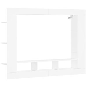 Szafka Pod Telewizor Biały Stolik Półka Szafka RTV 152x22x113 cm 857766