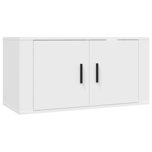 Szafka Pod Telewizor Biały Stolik Półka Szafka RTV 80x34.5x40 cm 867334