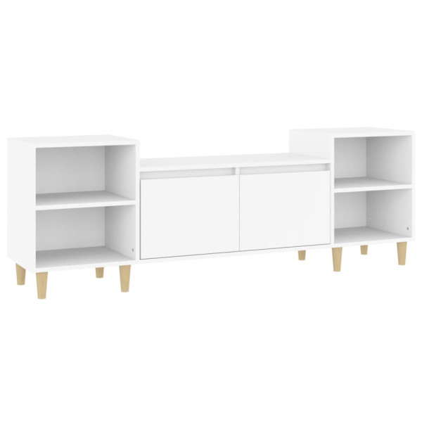 Szafka Pod Telewizor Biały Stolik Półka Szafka RTV 80x36x50 cm 867177