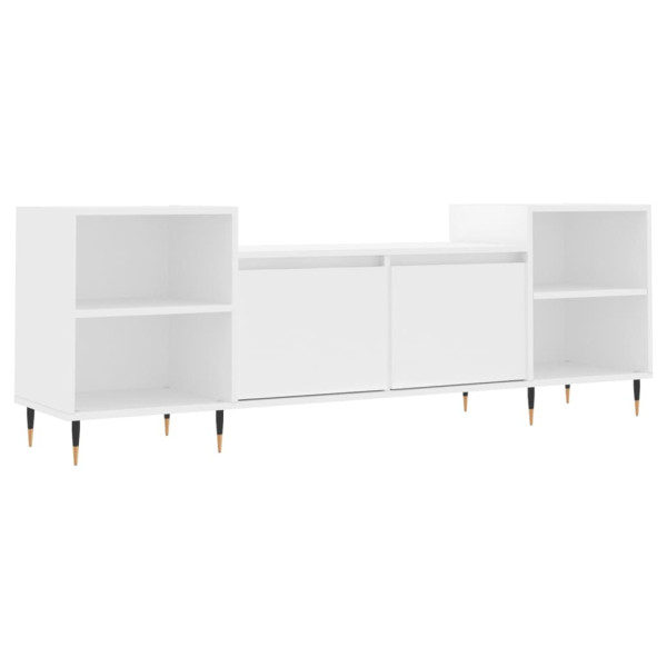 Szafka Pod Telewizor Biały Stolik Półka Szafka RTV 80x36x50 cm 857740