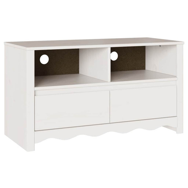 Szafka Pod Telewizor Biały Stolik Półka Szafka RTV 99 x 43 x 55 cm 867556