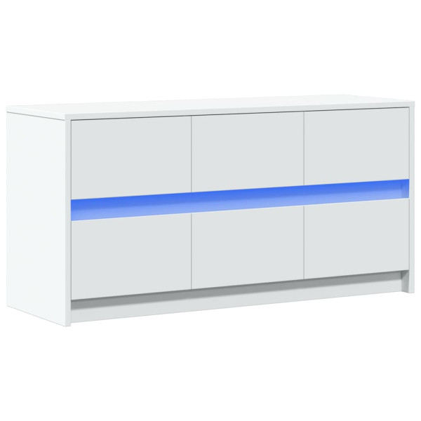 Szafka Pod Telewizor Biały Stolik Półka Szafka RTV LED 100x34x50 cm 867912