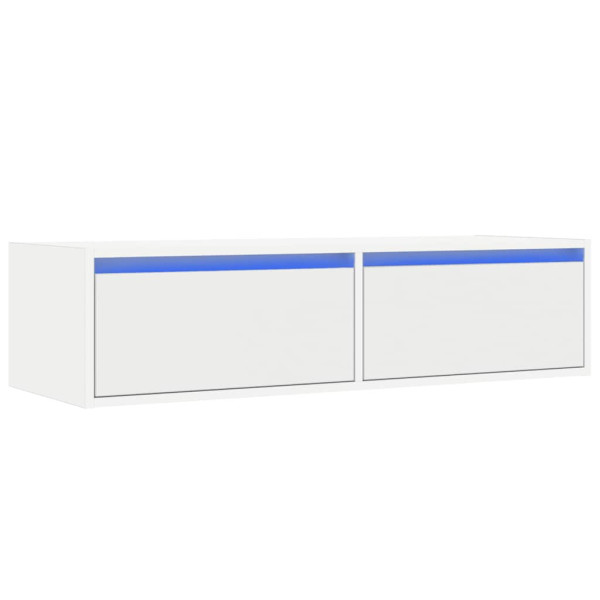 Szafka Pod Telewizor Biały Stolik Półka Szafka RTV LED 100x35.5x25 cm 866606