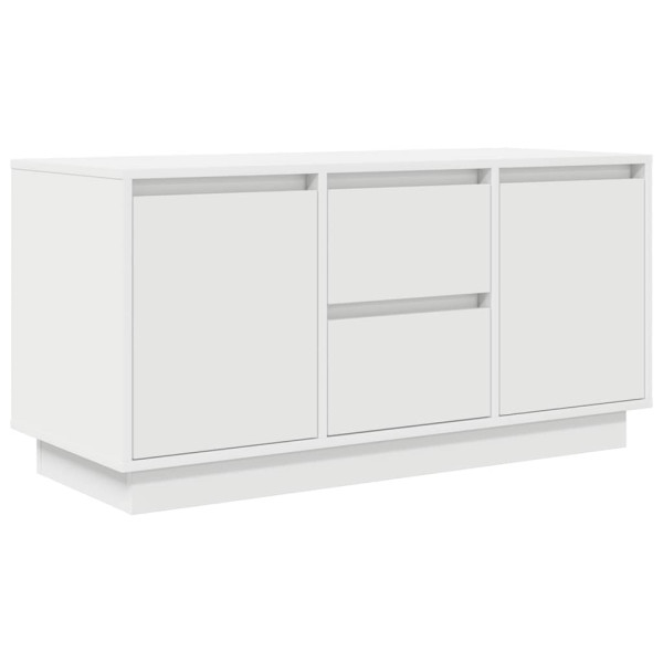 Szafka Pod Telewizor Biały Stolik Półka Szafka RTV LED 100x41x50 cm 867700