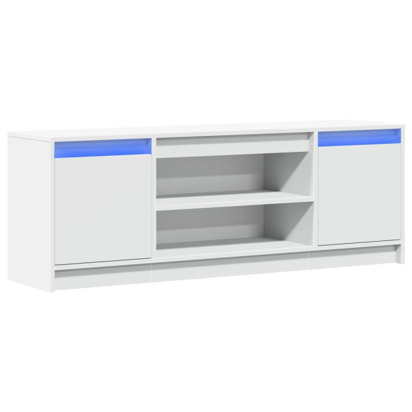 Szafka Pod Telewizor Biały Stolik Półka Szafka RTV LED 139.5x34x50 cm 867820