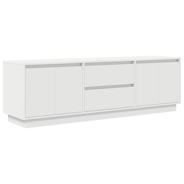 Szafka Pod Telewizor Biały Stolik Półka Szafka RTV LED 160.5x41x50 cm 866851