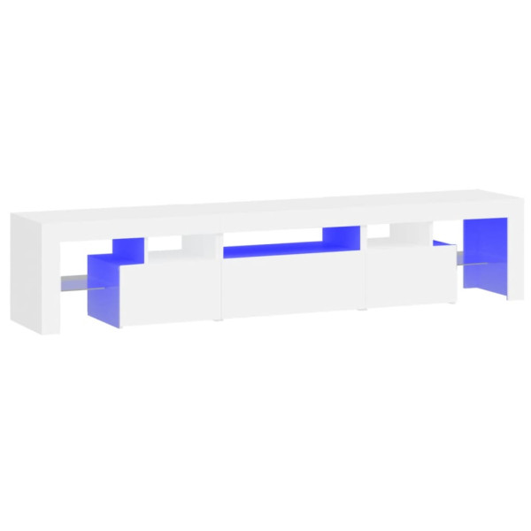 Szafka Pod Telewizor Biały Stolik Półka Szafka RTV LED 200x36.5x40 cm 867214