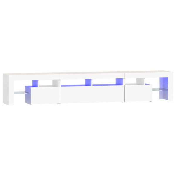 Szafka Pod Telewizor Biały Stolik Półka Szafka RTV LED 230x36.5x40 cm 868082