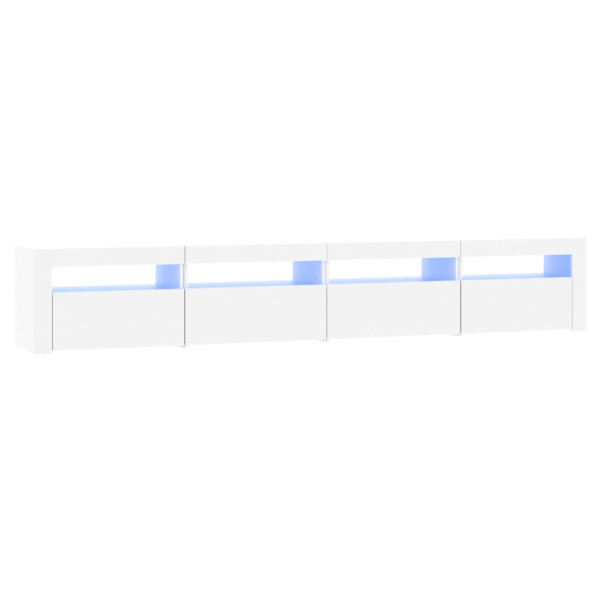Szafka Pod Telewizor Biały Stolik Półka Szafka RTV LED 240x35x40 cm 867945