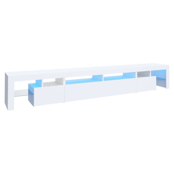 Szafka Pod Telewizor Biały Stolik Półka Szafka RTV LED 260x36.5x40 cm 867702